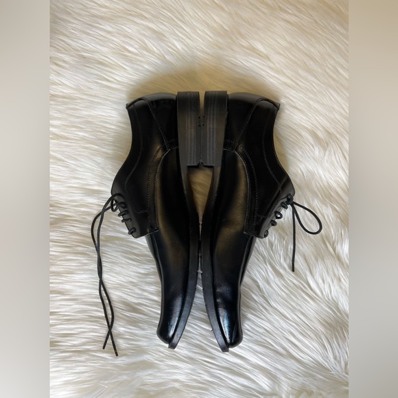 Men’s Dress Shoe by Stacy Adams Black Medium Shine Calhoun Moc Toe Oxford - Picture 4 of 14